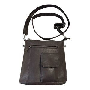 Gun Tote’n Mamas Concealed Carry Brown Faux Leather Crossbody Bag – 2012 – Adjus